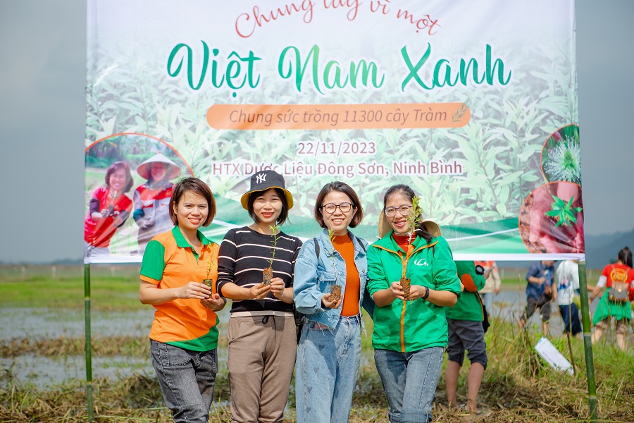 cùng Bimela chung tay trồng tràm tại Ninh Bình